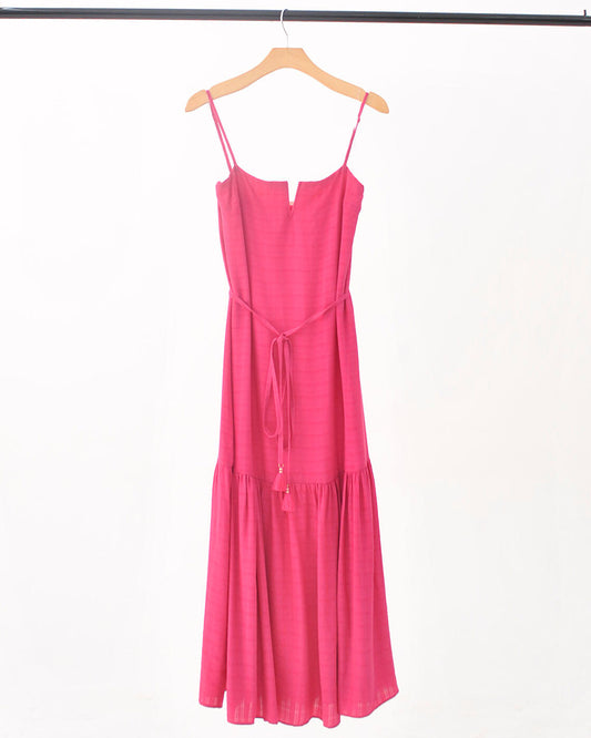 Vestido Rosa Midi