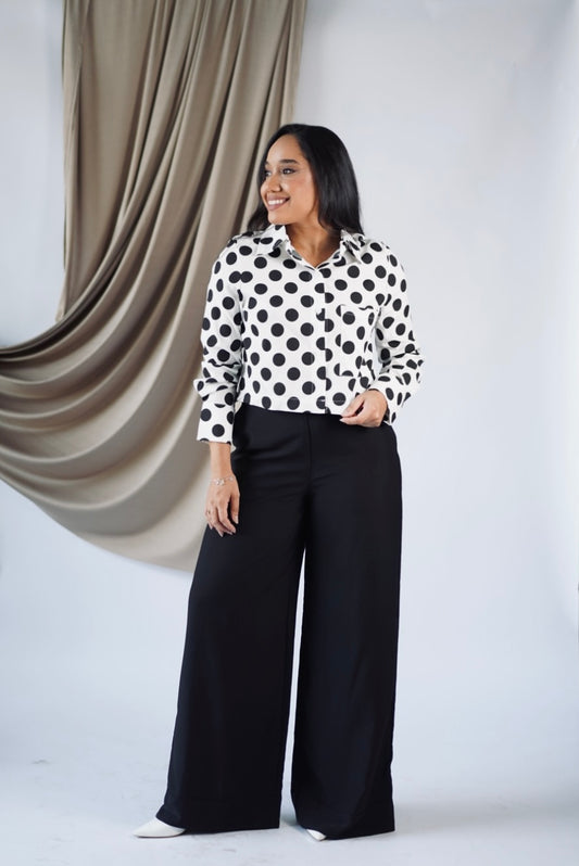 Pantalona Viscose Preto