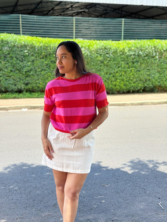 Blusa Listras de Tricô