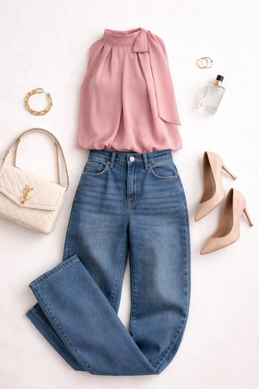 Blusa Rosa Envelhecido