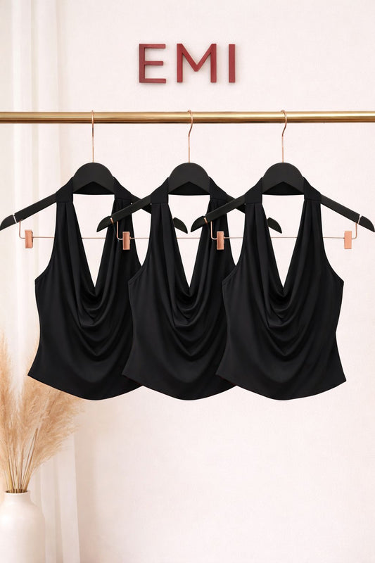 Blusa Frente Unica Preta